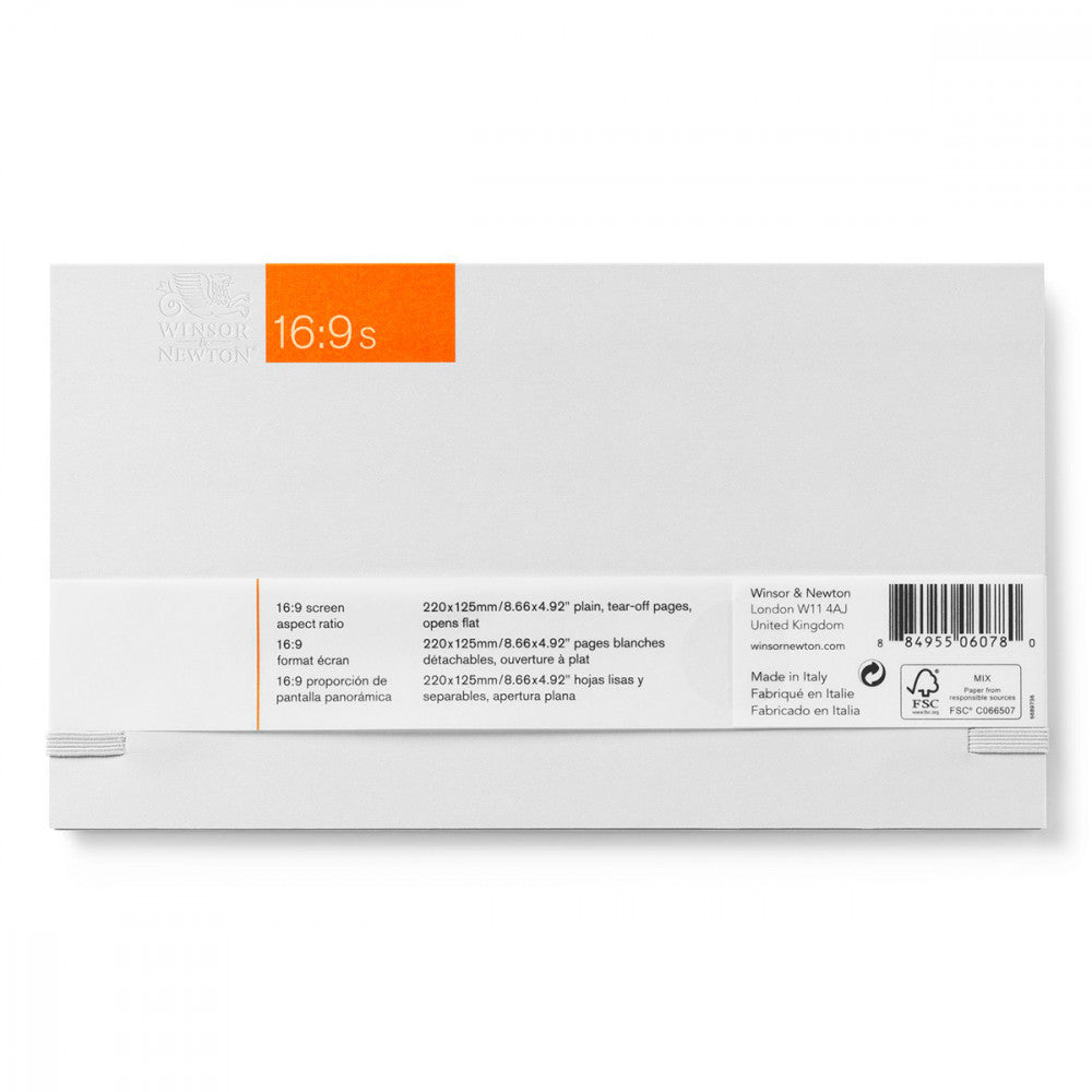 Bloco de Papel Winsor & Newton Sketch Pad 80g 220X125mm